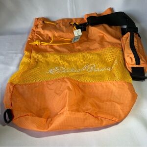 Eddie Bauer Drawstring Duffel Beach Bag New With Tags